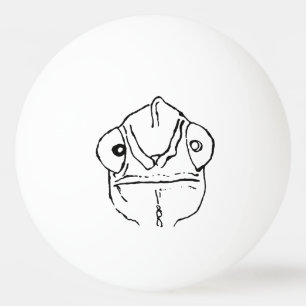 Bola de ping-pong torpe del camaleón