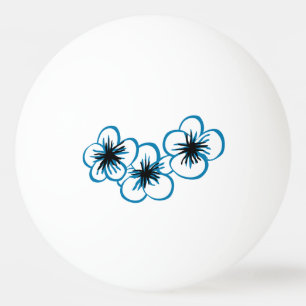 Bola de ping-pong tropical de las flores