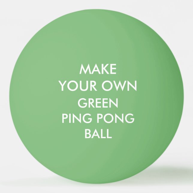 Bola de ping-pong VERDE personalizada (Anverso)