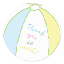 Bola de playa de Pegatinas Baby Shower