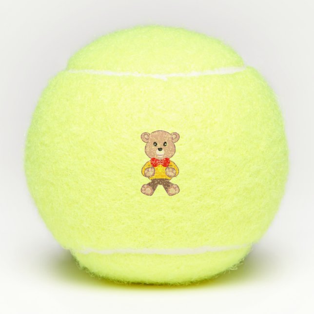 Bola de tenis sin marca, Personalizado del oso Bow (Anverso)