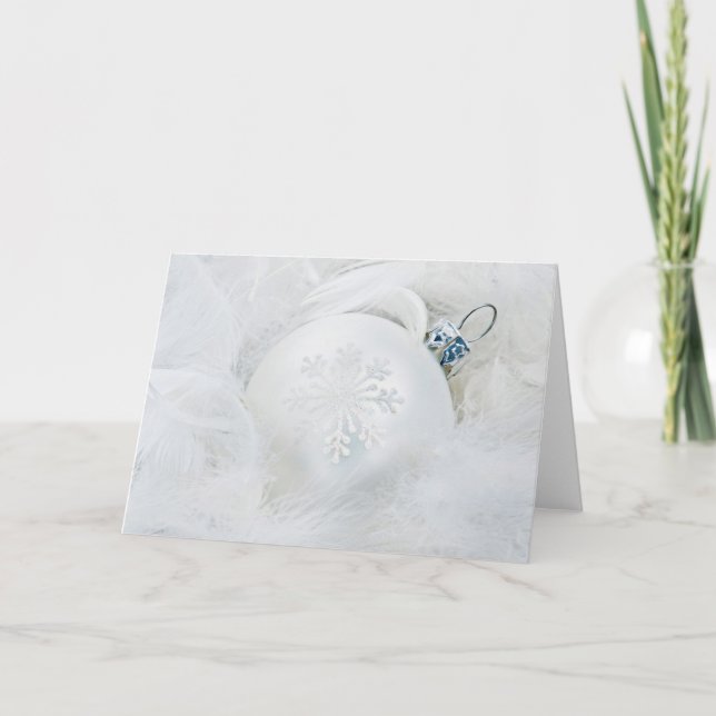 Bola del navidad blanco (Anverso)