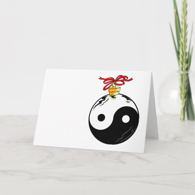 Bola del navidad de Yin y de Yang (Anverso)