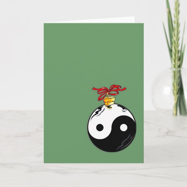 Bola del navidad de Yin y de Yang (Anverso)