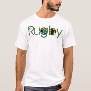 Bola del paso de la camiseta de las fans del rugbi