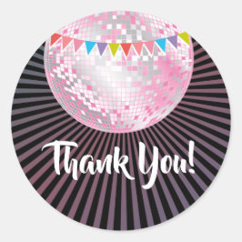 bola disco rosa gracias pegatinas