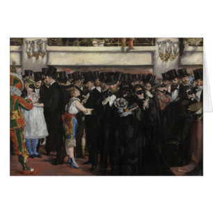 Bola enmascarada en la ópera, 1873 de Manet el  