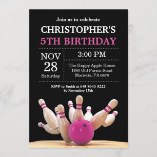 Bola Invitación de cumpleaños fiesta de cumpleaños