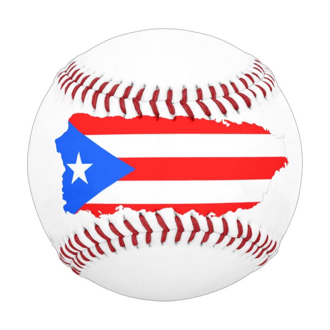 Bola personalizada de la isla de Puerto Rico en bé (Anverso)