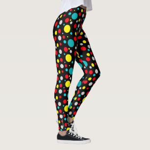 Bolas Coloridas Centradas Abstract Leggings