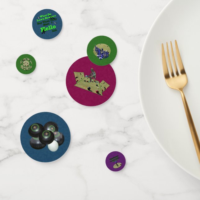 Bolas de césped Denim, Confetti de mesa de cumplea (Grupo)