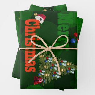 Bolas de césped, juego de papel para Navidades