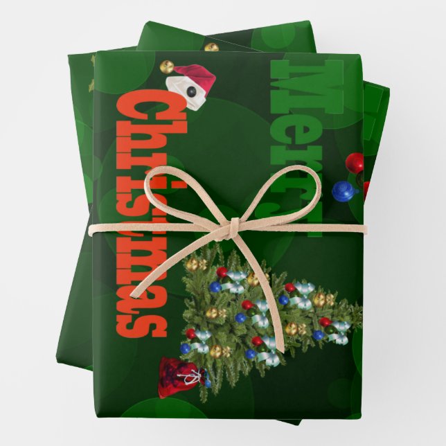Bolas de césped, juego de papel para Navidades (In situ)