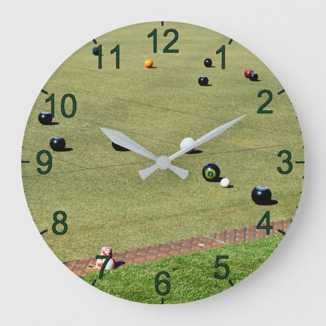 Bolas De Césped Lo Ponen, Gran Reloj De Pared (Anverso)