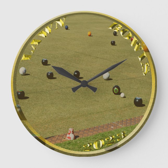 Bolas de césped Moneda de Oro 2023, reloj de pared (Anverso)
