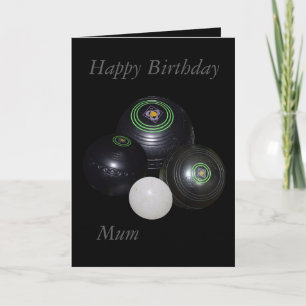 Bolas de césped, tarjeta de felicitación por Mamá 