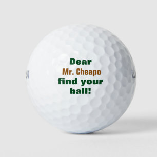 Bolas de chiste Nombre personal Golf Balls divert