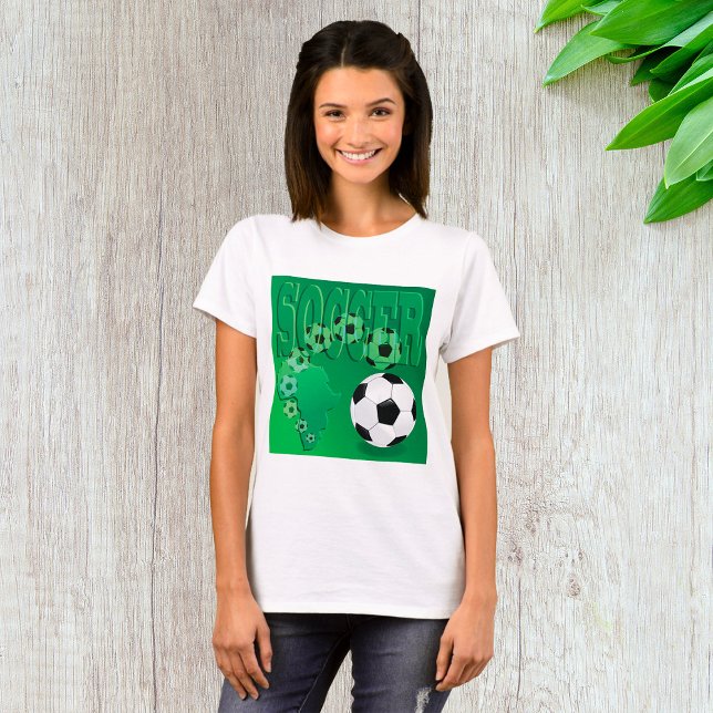Bolas de fútbol camiseta femenina (Subido por el creador)