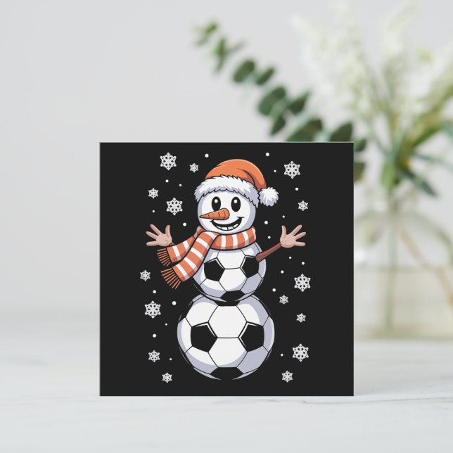 Bolas De Fútbol Divertidas De Navidad Árbol Como M (Anverso de pie)