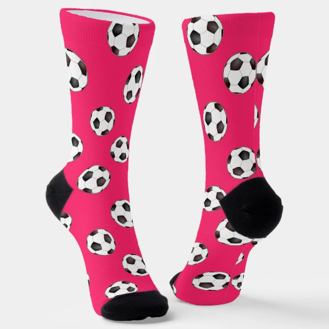 Bolas de fútbol en calcetines rosas (Angular)