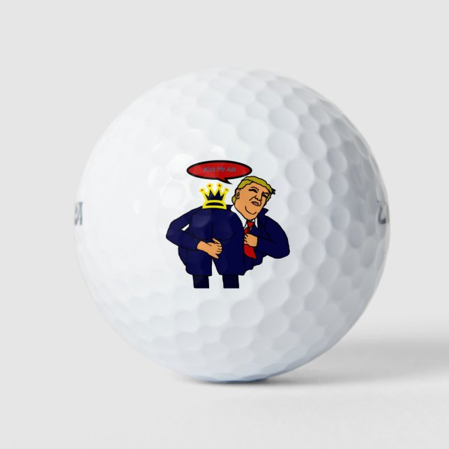 Bolas de golf AntiTrump Funny Meme (Anverso)