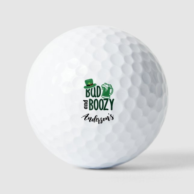 Bolas de golf Bad & Boozy - Gracioso regalo de gol (Anverso)