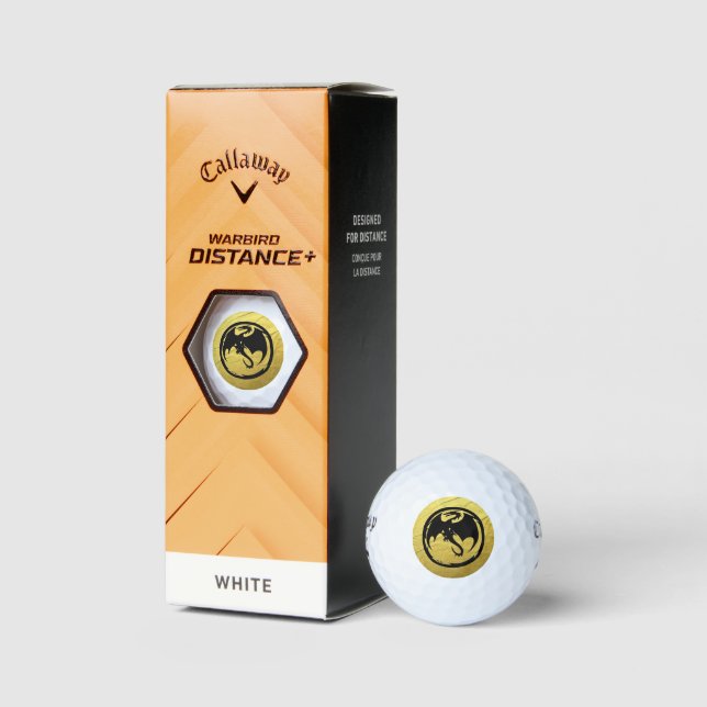 Bolas de golf Black Dragon Gold Vein Callaway Warb (Embalaje)