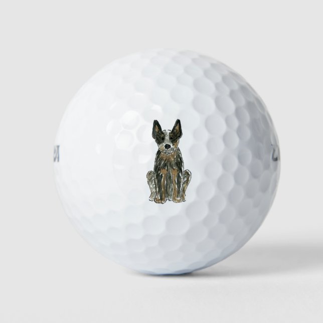 Bolas de golf Blue Heeler para ganado vacuno austr (Anverso)