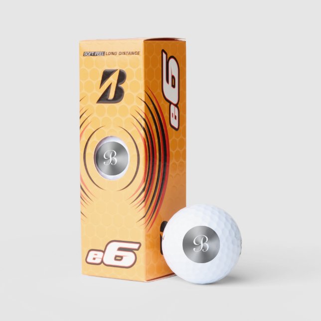 Bolas de golf Bridgestone e6 con monograma metálic (Embalaje)