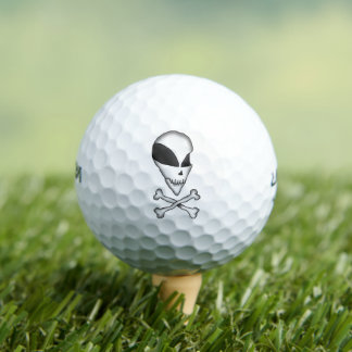Bolas de golf - Calavera Alien y Crossbone