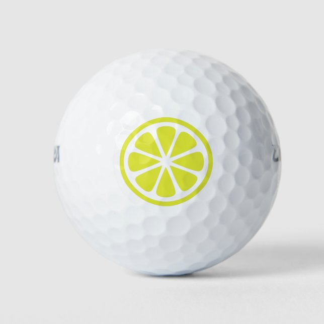 Bolas de golf Citrus Fruit Lemon (Anverso)