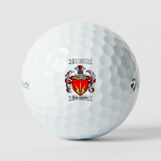 BOLAS DE GOLF CON ESCUDO Y CRESTA DEL APELLIDO WIL (Anverso)