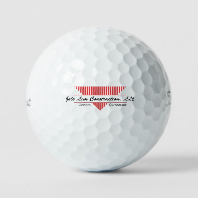 Bolas de golf con logotipo de la compañía, diseñe  (Anverso)