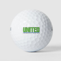 Bolas de golf con logotipo de los Laboratorios Uni