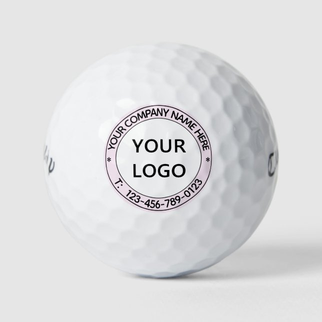 Bolas de golf con logotipo para empresas personali (Anverso)