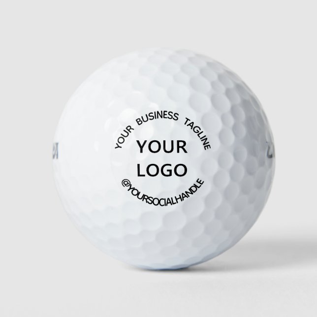 Bolas de golf con logotipo para empresas personali (Anverso)