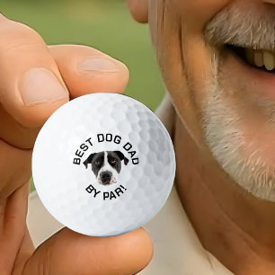 Bolas De Golf Con Perro, Mejor Papá Perro, Cara De