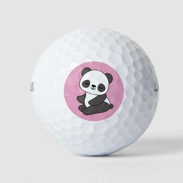 Bolas de golf Cute Panda Bear (Anverso)