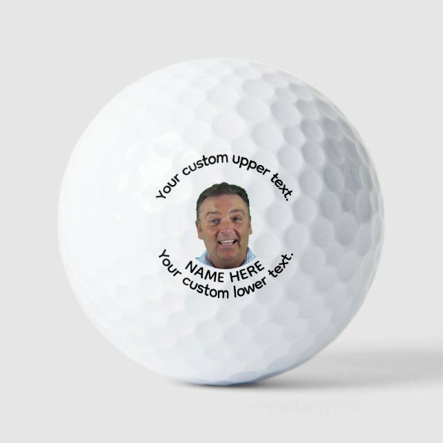 Bolas de golf de 3 líneas personalizadas para pers (Anverso)