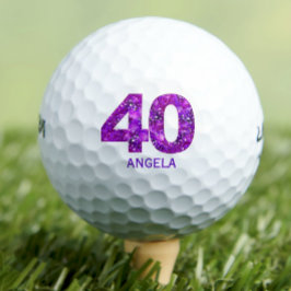 Bolas de golf de 40 años modernas 40 iniciales mor