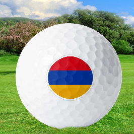 Bolas de golf de Armenia, golfistas de bandera arm