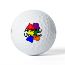 Bolas de golf de autismo siempre únicas