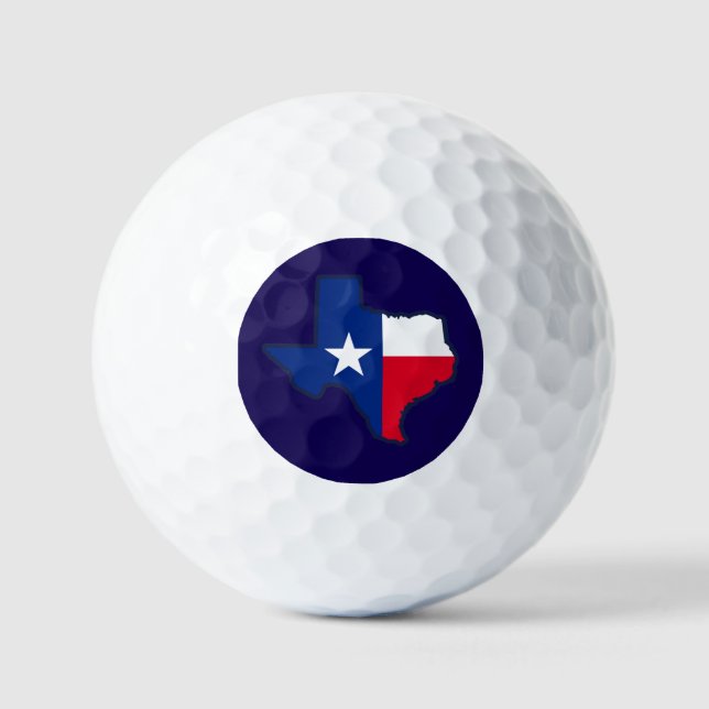 Bolas de golf de Bandera de Texas (Anverso)