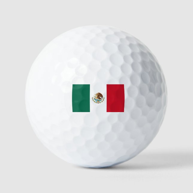 Bolas de golf de bandera mexicana (Anverso)