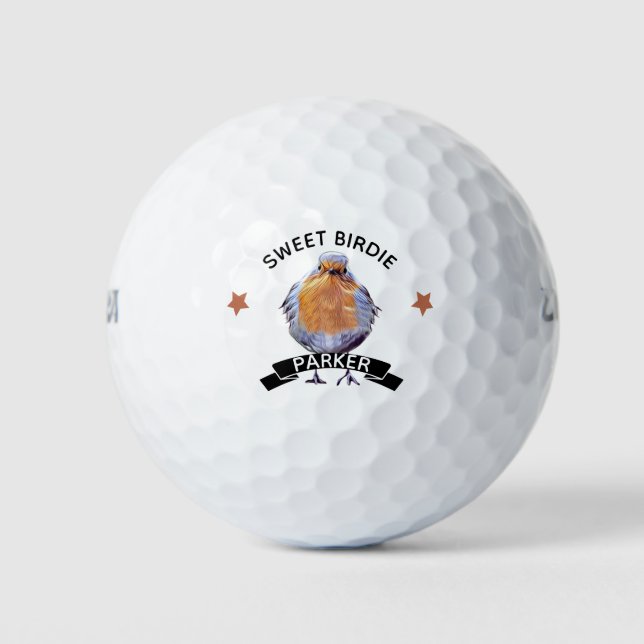 Bolas de golf de Birdie Personalizadas Funny (Anverso)