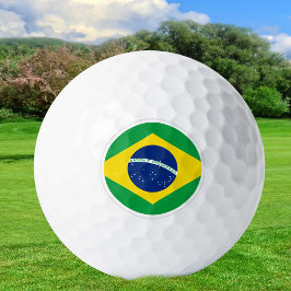 Bolas de golf de Brasil, golfistas de bandera bras