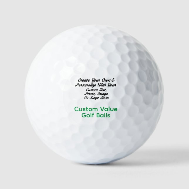 Bolas de golf de calidad con logotipo personalizad (Anverso)