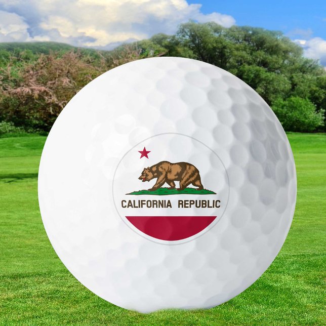 Bolas de golf de California, bandera del estado /  (Subido por el creador)