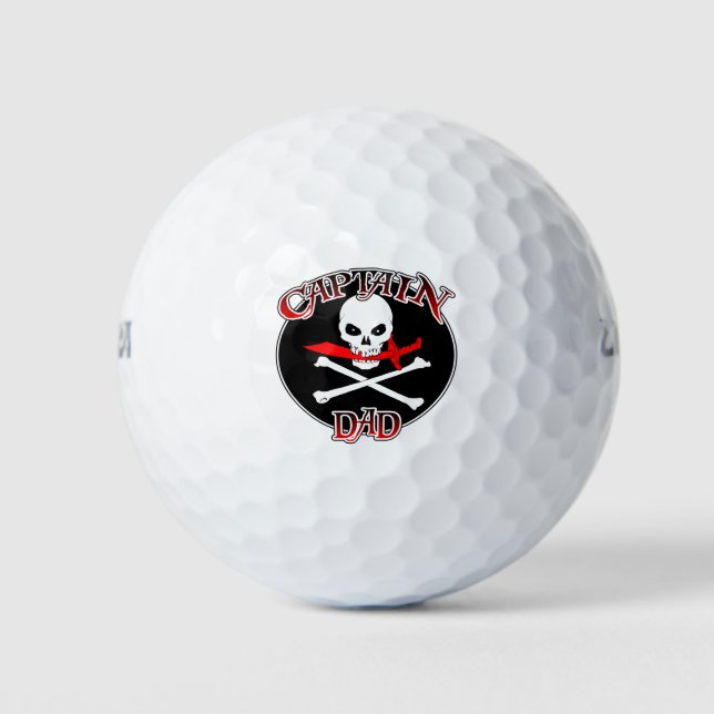 Bolas de golf de Captain Dad (Anverso)