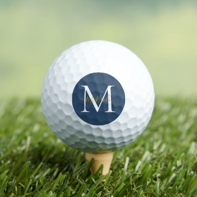 Bolas de golf de color azul serias (Camiseta in situ)
